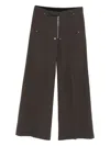 Rick Owens Zip-fly Trousers In Brown