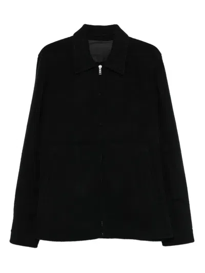 Rick Owens Concordians Zipped Hoodie In Black