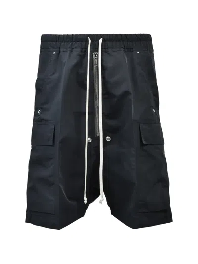 Rick Owens Zip Pocket Shorts In Black