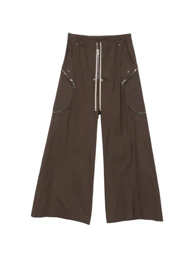 Rick Owens Zip Pocket Trousers In Brown