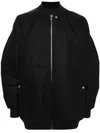 Rick Owens Jumbo Peter Flight Bomber Jacket In Black