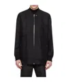Rick Owens Jumbo Peter Flight Black Bomber Jacket In Virgin Wool Woman In Black