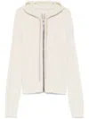Rick Owens Zip-up Cardigan In Neutrals