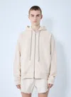 Rick Owens Hooded Cotton Windbreaker With All-over Paneled Construction In Multi