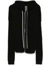 Rick Owens Mens Windbreaker Slip-pocket Cotton-jersey Hoody Black