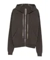 Rick Owens Zipped Hoodie Clothing In Black