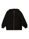 Rick Owens Zip-up Hoodie In Black