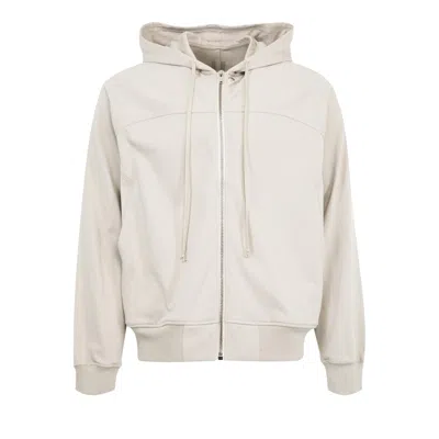 Pre-owned Rick Owens Zip-up Hoodie 'pearl' | White | Men's Size Xl