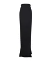 Rick Owens Lido Linen Twill Mermaid Maxi Skirt In Black