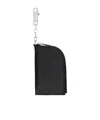 Rick Owens Zip Wallet In Burgundy