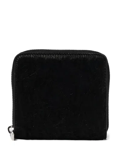 Rick Owens Zip Wallet In Brown