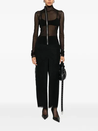 Rick Owens Zip-fastening Maxi Skirt In Black