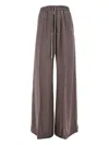 Rick Owens Zipped Drawstring-waist Pants In Brown