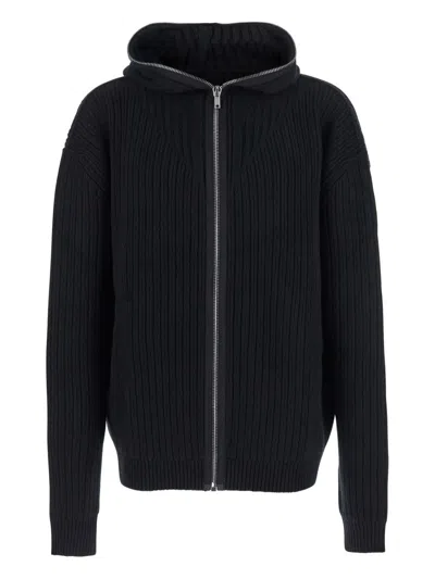 Rick Owens Zipped Hoodie In Black