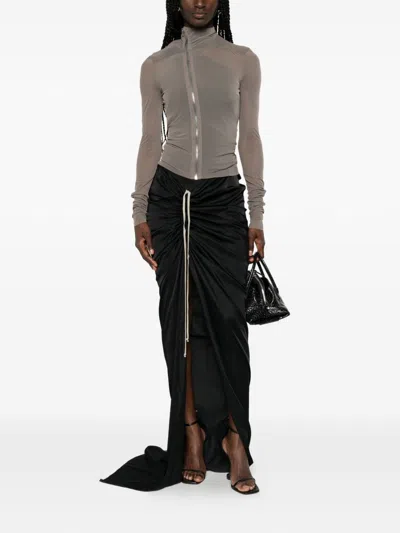 Rick Owens Zipped Jacket In Gray