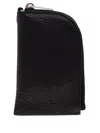 Rick Owens Zipped Leather Coin Purse In Black