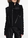 Rick Owens Zipped Naska Biker In Black