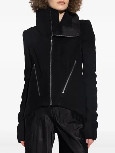 Rick Owens Zipped Naska Biker In Black