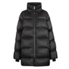Rick Owens Black Porterville Turtle Down Coat In Nero