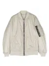 Rick Owens Flight Padded Bomber Jacket In Neutrals