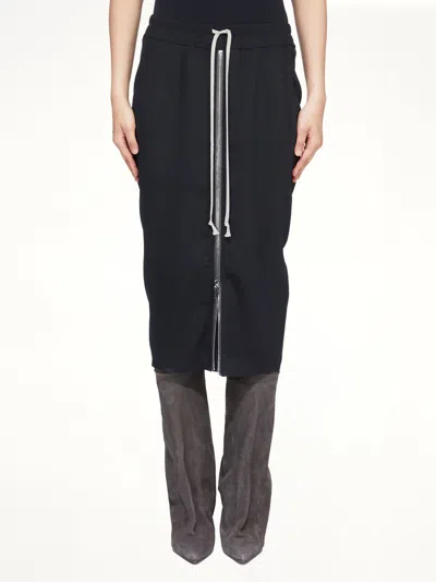 Rick Owens Zipped Short Pillar In Black