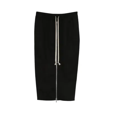 Pre-owned Rick Owens Zipped Short Pillar Skirt 'black' | Women's Size 38