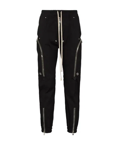 RICK OWENS BAUHAUS ZIP-DETAIL CARGO TROUSERS