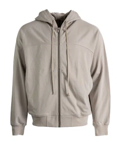 Rick Owens Zipped Windbreaker Hoodie In Orange