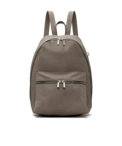 Rick Owens Zipper Backpack In Gray