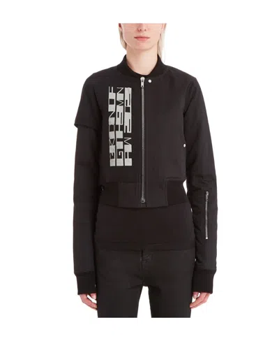 Rick Owens Zipper Casual Jacket In Black