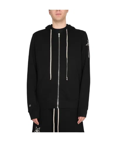 Rick Owens Zipper Casual Jacket In Black