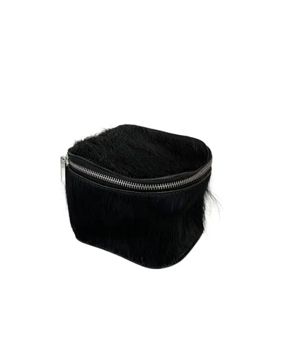 Rick Owens Zipper Cosmetic Bag In Black