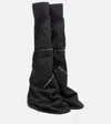 Rick Owens Zipper-detail Over-the-knee Boots In Black