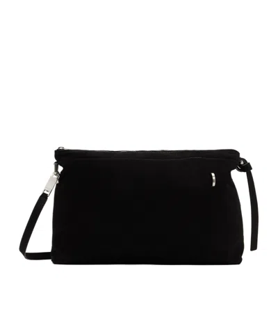 Rick Owens Zipper Shoulder Bag In Black