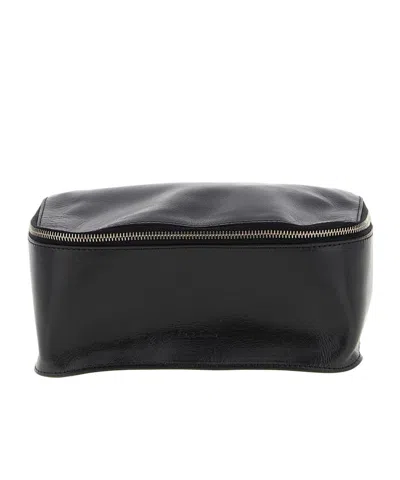 Rick Owens Zipper Toiletry Bag In Black