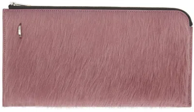 Rick Owens Pink Invite Envelope Wallet In 63 Dusty Pink