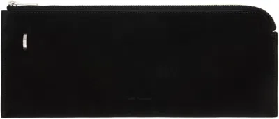 Rick Owens Zipper Wallet In Black