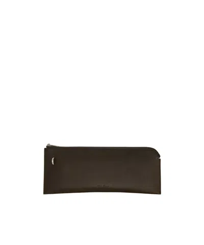 Rick Owens Zipper Wallet In Black