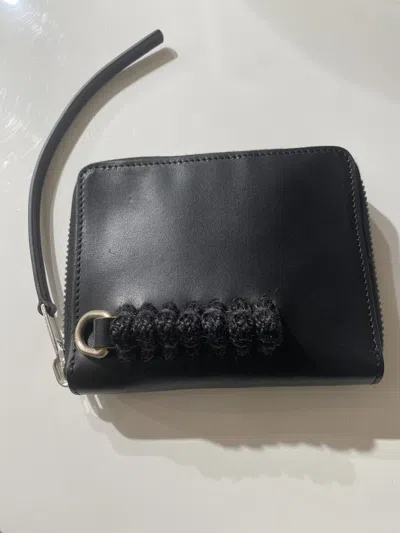 Rick Owens Zipper Wallet In Black