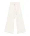 Rick Owens Zippered Casual Pants In White