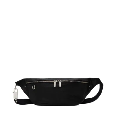 Rick Owens Zippered Crossbody Bag In Black