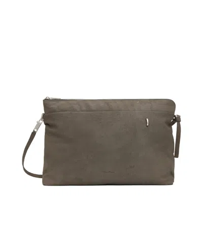 Rick Owens Zippered Crossbody Bag In Green