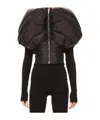 Rick Owens Zippered Down Vest In Black