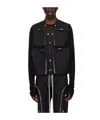 Rick Owens Black Hollywood Cargo Vest In Black