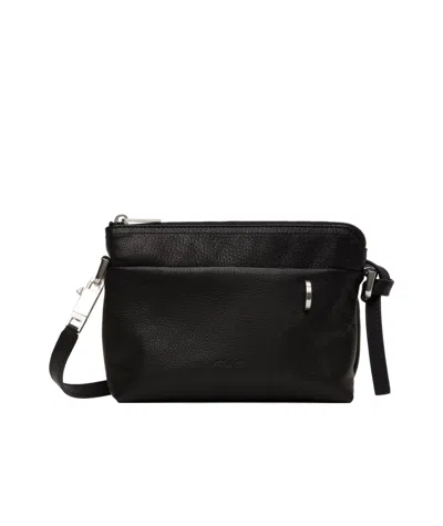 Rick Owens Zippered Shoulder Bag In Black