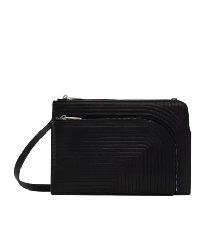 Rick Owens Zippered Shoulder Bag In Black