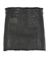 Rick Owens Zippered Skirt In Black
