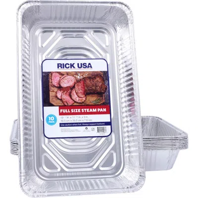 Rick Usa Full Size Steam Pan 10pk In Silver