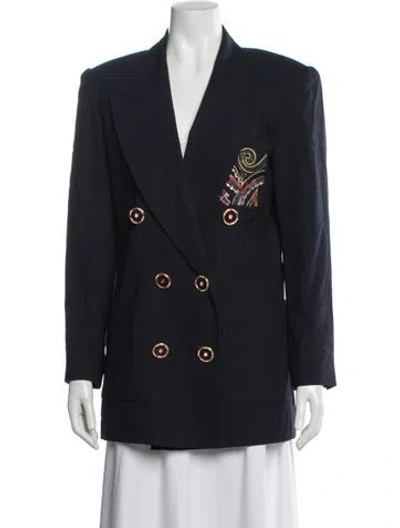 Pre-owned Rickie Freeman Blazer In Blue
