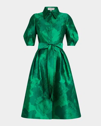 teri jon emerald green dress Petal and Pup Women's Laurel Velvet Midi Dress main image 1